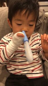 はなかめるゾウが大きくふくらむ